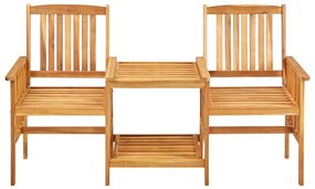 vidaXL Καρέκλες Κήπου με Τραπέζι 159 x 61 x 92 εκ. Μασίφ Ξύλο Ακακίας
