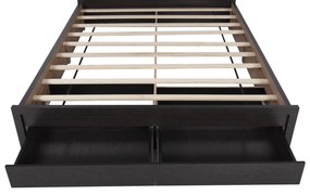 Κρεβάτι CAPRI Διπλό με 2 Συρτάρια Βέγγε 160x200 εκ. 166.5x207x92.5 εκ.