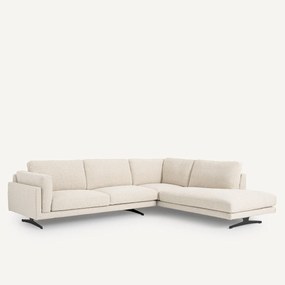 Γωνιακός καναπές με μπουκλέ ταπετσαρία, Cesar