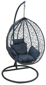 ZITA PLUS NEST34 ΑΝΘΡΑΚΙ 105X119/Φ102Χ198εκ. ΜΕΤΑΛΛΙΚΗ 105X119/Φ102Χ198εκ.07.0034