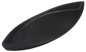 Διακοσμητικός Δίσκος Ken 023958 41x15x4 Black Mat Αλουμίνιο