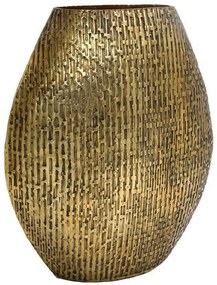 Βάζο Μεταλλικό 939-124-039 26x11x32cm Antique Gold Metal