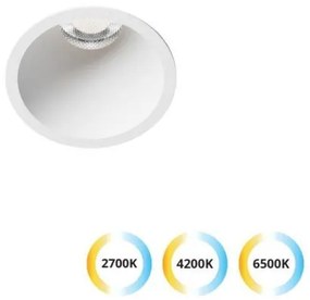 Σποτ Φωτιστικό Χωνευτό Στρογγυλό LED 10W IP20 72mm Dylan Viokef-4311200-Λευκό 4311200