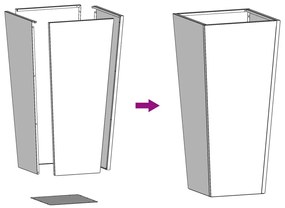 ΖΑΡΝΤΙΝΙΕΡΑ ΚΗΠΟΥ 35X35X75 ΕΚ. ΑΠΟ ΓΑΛΒΑΝΙΣΜΕΝΟ ΧΑΛΥΒΑ 851090