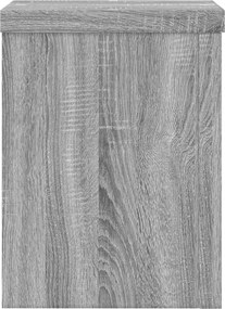 vidaXL Βάση φυτών 2 τεμ. Γκρι Sonoma 15 x 15 x 20 εκ.