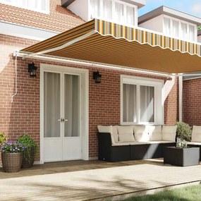 vidaXL Αναδιπλούμενη τέντα Πολύχρωμο 500 x 350 εκ Ύφασμα και αλουμίνιο