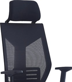 Καρέκλα γραφείου διευθυντή Commend pakoworld ύφασμα mesh μαύρο