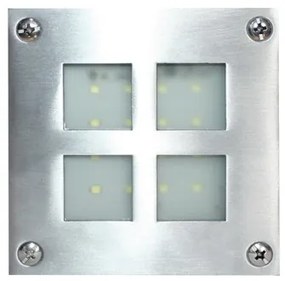 ΠΛΑΦΟΝΙΕΡΑ ΕΞΩΤΕΡΙΚΗ LED ΨΥΧΡΟ 105X105 ΝΙΚΕΛ ΜΑΤ - HI019CW - HI019CW