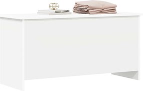 vidaXL Θήκη Αποθήκευσης Λευκό 100 x 40 x 50 cm Επεξεργασμένο Ξύλο