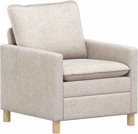 vidaXL Καναπές Κρεμ 76 x 81 x 87,5 εκ Πολυεστέρας