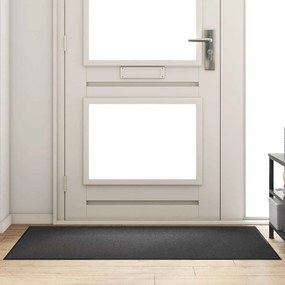 vidaXL Χαλάκι Εξώπορτας Ανθρακί και Μαύρο 90 x 150 cm 100% Πολυαμίδιο