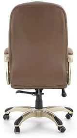 Καρέκλα γραφείου Houston 187, Καφέ, 106x66x70cm, 15 kg, Με ρόδες, Με μπράτσα, Μηχανισμός καρέκλας: Κλίση | Epipla1.gr