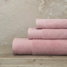 Πετσέτα Feel Fresh Dark Pink Nima Προσώπου 50x100cm 100% Βαμβάκι