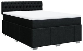 ΚΡΕΒΑΤΙ BOXSPRING ΜΕ ΣΤΡΩΜΑ ΜΑΥΡΟ 140X190 ΕΚ. ΥΦΑΣΜΑΤΙΝΟ 3289372