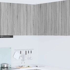 vidaXL Κρεμαστό ντουλάπι Γκρι Σομόνα και Λευκό 57 x 57 x 80 εκ.