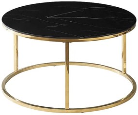 SABINE BENCH BLACK MARBLE EFFECT/GOLD FI 80 DIOMMI SABINECZMAZL