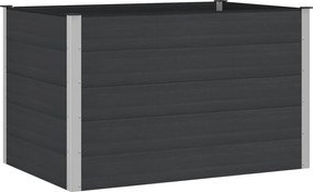 vidaXL Υπερυψωμένη Ζαρντινιέρα Μαύρο 150 x 100 x 91 cm