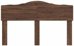 vidaXL Κεφαλάρι με κεφαλάρι Καφέ δρυς 160 cm Επεξεργασμένο ξύλο