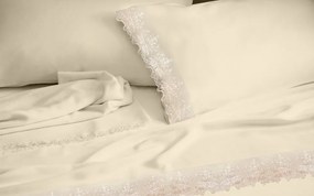 Makis Tselios Home Lace Σετ Κουβερλί Υπέρδιπλο Ecru 220x240cm
