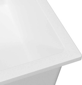 vidaXL Σιντρινο κουζίνας Λευκό 38 x 44 x 20 εκ. Γρανίτης