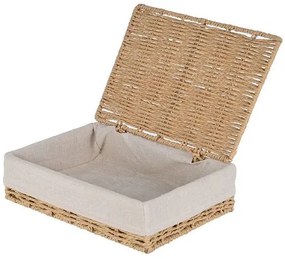 Estia Κουτί Αποθήκευσης Και Οργάνωσης Botanica 36x27x13cm Με Εσωτερική Επένδυση Και Καπάκι 02-18733