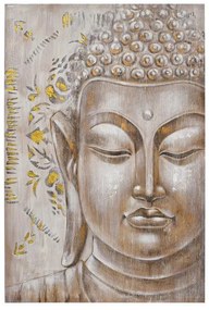 ΚΑΔΡΟ Fylliana Buddha ΜΠΕΖ-ΓΚΡΙ ΧΡΩΜΑ 80x3x120εκ