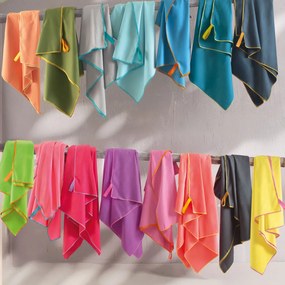 Πετσέτα Θαλάσσης Microfiber (90x160) Rythmos Urban Μπλε
