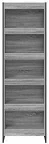 vidaXL Βιβλιοθήκη 2 pcs Γκρίζο Σονομα 80 x 30 x 155 εκ