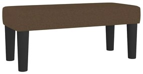 vidaXL Κρεβάτι Boxspring με Στρώμα Σκούρο Καφέ 90x200 εκ. Υφασμάτινο