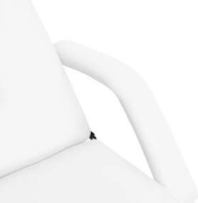 vidaXL Κρεβάτι - Πολυθρόνα Αισθητικής Λευκό 180 x 62 x (87-112) εκ.