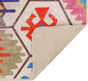 vidaXL Χαλί Πλενόμενο Αντιολισθητικό Πολύχρωμο 80 x 300 εκ.