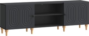 vidaXL Ντουλάπι TV 150 x 31 x 50 εκ. Μαύρο Επεξεργασμένο Ξύλο
