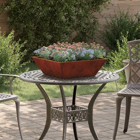 vidaXL Γλάστρα Κήπου 5 pcs Σκ rusty 50 x 50 x 15 cm
