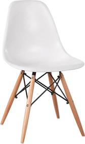 Καρέκλα ArteLibre COLT Λευκό PP/Ξύλο 46x52x82cm