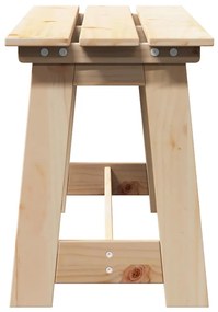 vidaXL Εξωτερικός πάγκος Καφέ 119 x 35 x 47 εκ. Στερεό ξύλο πεύκου