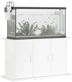 vidaXL Βάση Ενυδρείου Λευκή 101 x 41 x 58 εκ. από Επεξεργασμένο Ξύλο