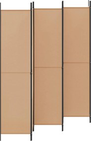 vidaXL Διαχωριστικό Δωματίου 6-Πάνελ Μπεζ 300 x 220 cm Ύφασμα