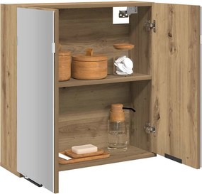 vidaXL Ντουλάπι Μπάνιου Τεχνίτης Δρυς 64x20x66,5 εκ Επεξεργασμένο Ξύλο