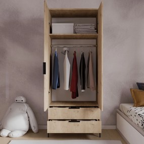 Wardrobe Aden Drawes - Oak Oak