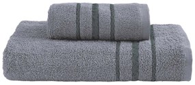 Πετσέτες Μπάνιου (Σετ 3τμχ) Palamaiki Sina Grey 450gsm