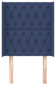 Κεφαλάρι με Πτερύγια Μπλε 83x16x118/128 εκ. Υφασμάτινο 3119896