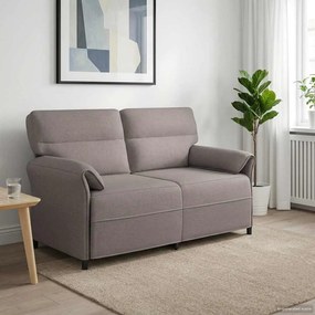vidaXL Καναπές 100% πολυέστερ μεταλλικό πλαίσιο MDF, Κόντρα πλακέ