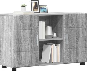 VidaXL Πλαϊνό γραφείο FLORIN 88,5 x 30,5 x 55,5 εκ Γκρι Sonoma