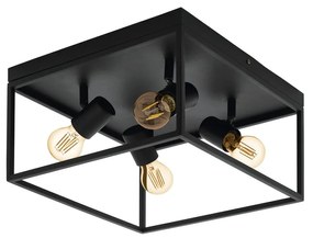 Φωτιστικό Οροφής Eglo 98334 SILENTINA Μαύρο Ματ (Black Mat)