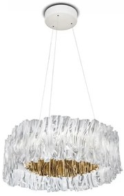 Κρεμαστό Φωτιστικό LED 52W Dimmable 2700K Accordeon Slamp-ACRSM00GLD01T27NMTEU-Λευκό-Χρυσό ACRSM00GLD01T27NMTEU