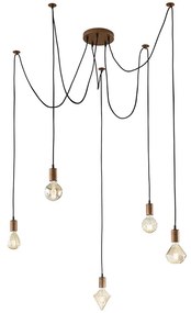 Κρεμαστό Φωτιστικό Trio Lighting Cord 310100562 Αντικέ Χαλκός