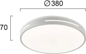 Φωτιστικό Πλαφονιέρα LED Viokef Alexia White 4287700