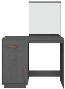 vidaXL Μπουντουάρ Γκρι 95x50x134 εκ. Μασίφ Ξύλο Πεύκου