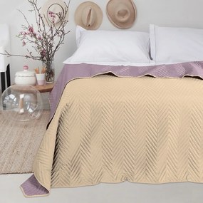 Κουβερλί Amado Beige-Apple Melinen Queen Size Microfiber