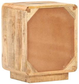 vidaXL Κομοδίνο 40 x 30 x 50 εκ. από Ακατέργαστο Ξύλο Μάνγκο